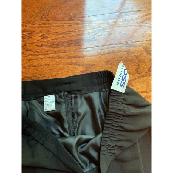 Maxi Black Pencil Skirt With Back Slit Size 14 NWT - Picture 3 of 3